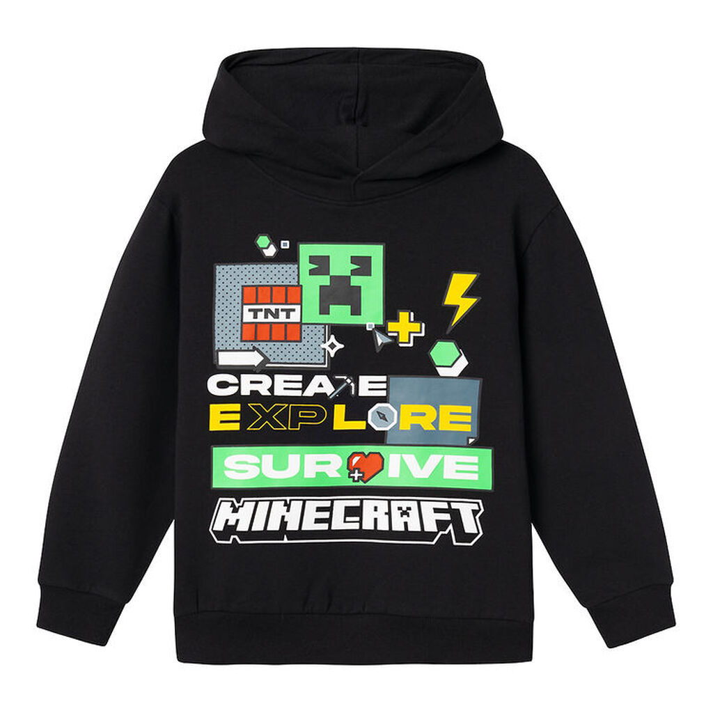 Name It Hættetrøje - NkmSince - Minecraft - Sort