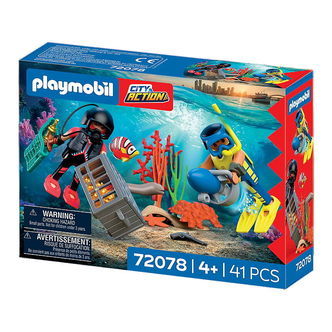 Playmobil City Action - Politidykker med Skat - 41 dele - 72078