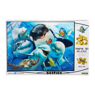 Prime 3D Puzzle Puslespil - 3D - 300 Brikker - Ocean Selfie