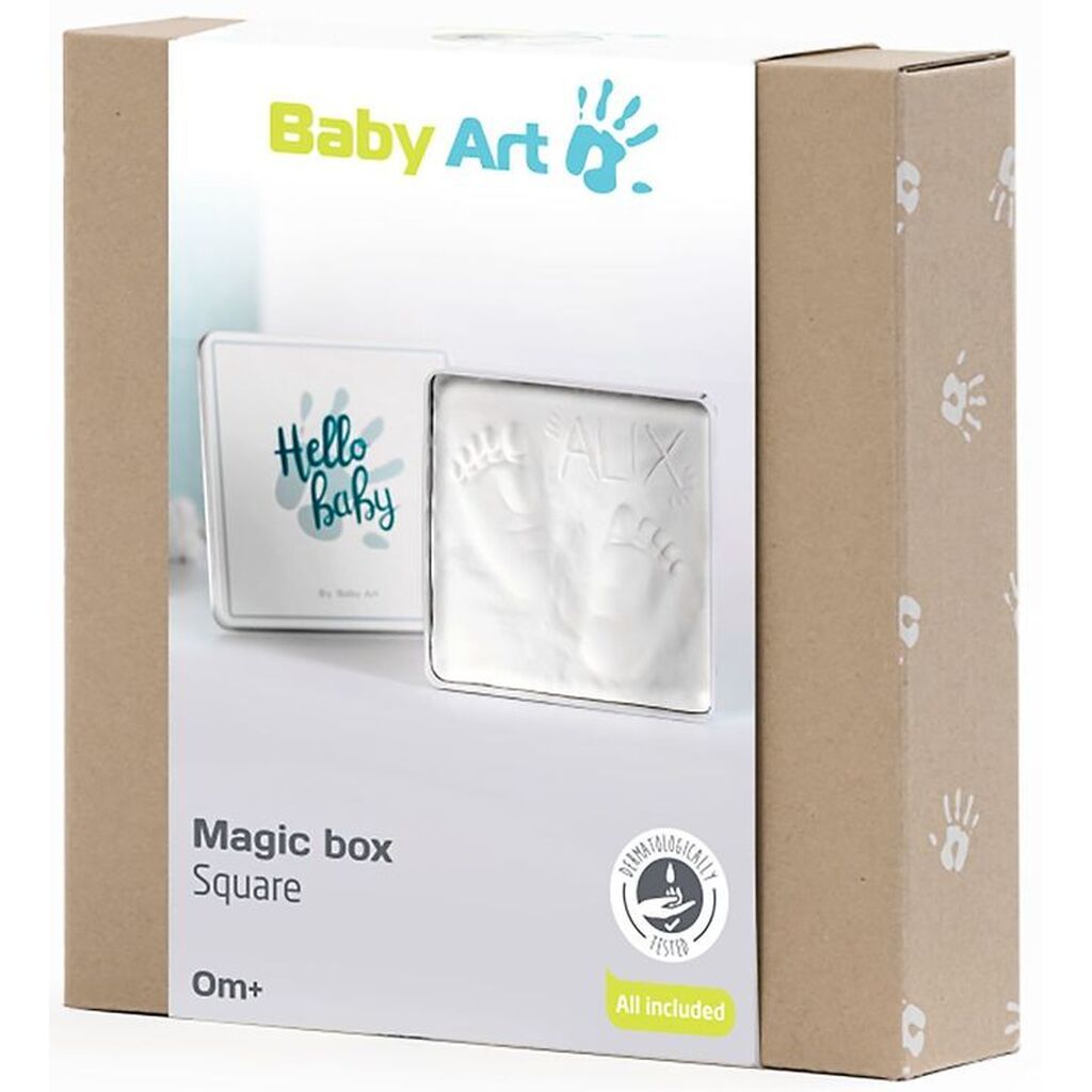 Baby Art Hånd- Og Fodaftryk Sæt - Magic Box Square