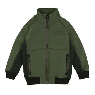 Molo Softshelljakke m. Fleece - Cloudy - Forest Block