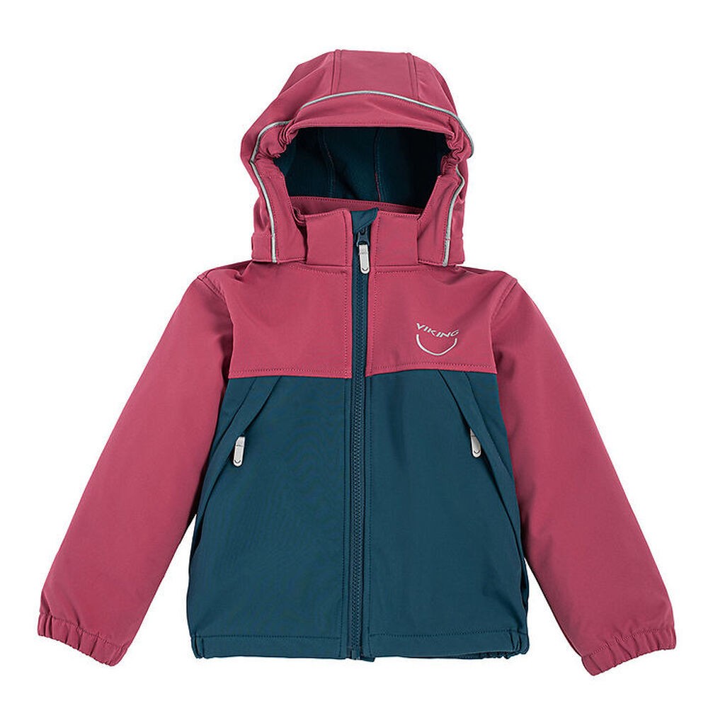 Viking Softshelljakke m. Fleece - Play - Plum/Navy