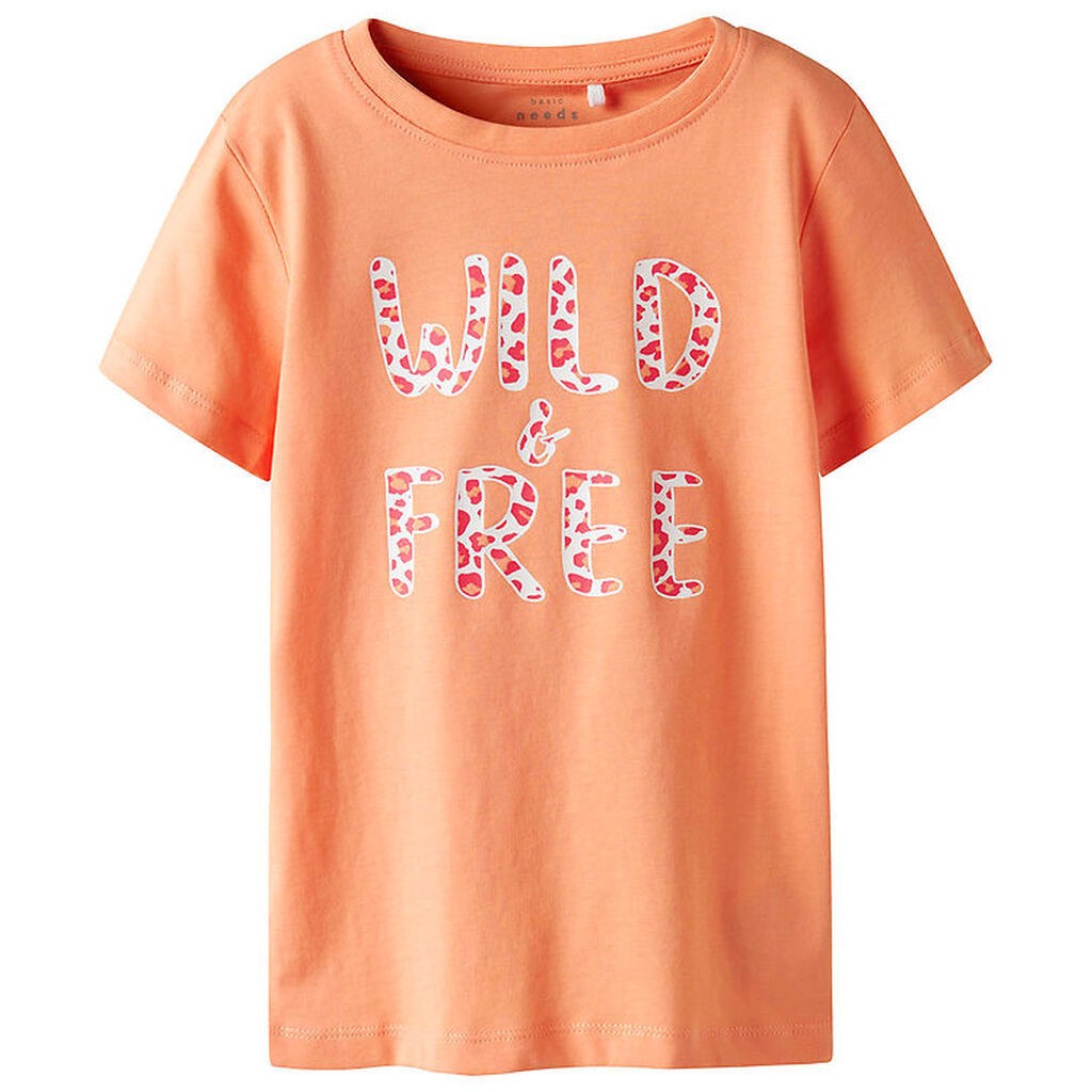 Name It T-shirt - Noos - NkfVanaya - Papaya Punch/Wild & Free