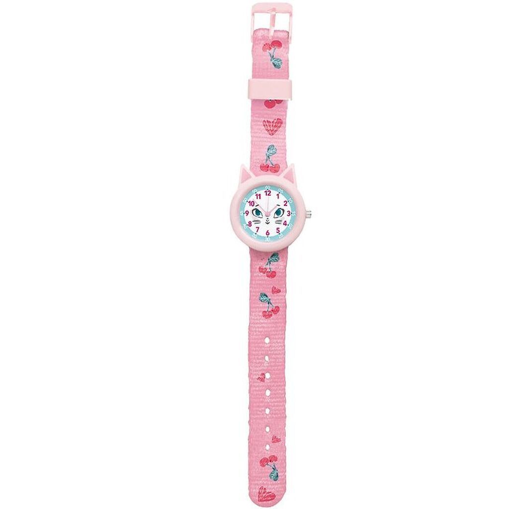 Djeco Armbåndsur - Pink m. Kat