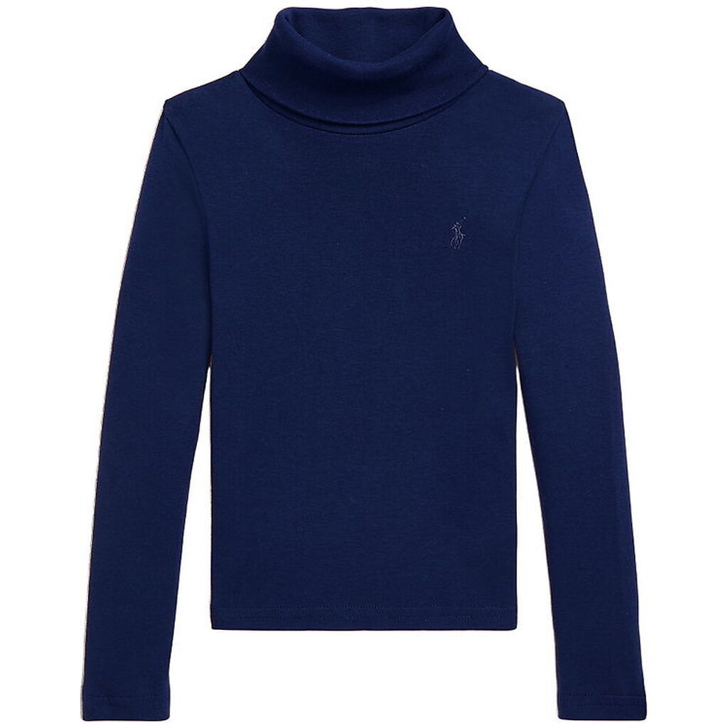 Polo Ralph Lauren Bluse m. Rullekrave - Newport Navy