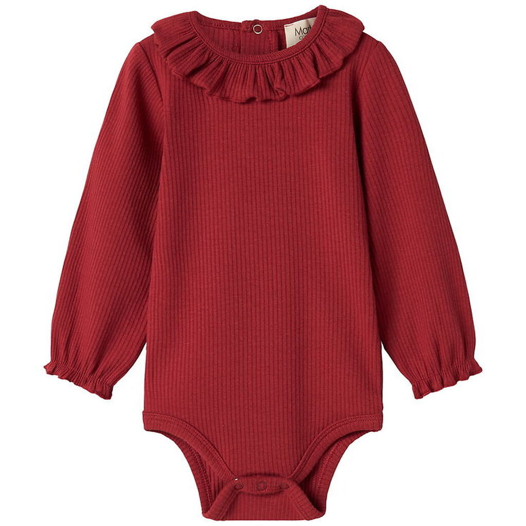 MarMar Body l/æ - Rib/Modal - Brandine - Hibiscus Red