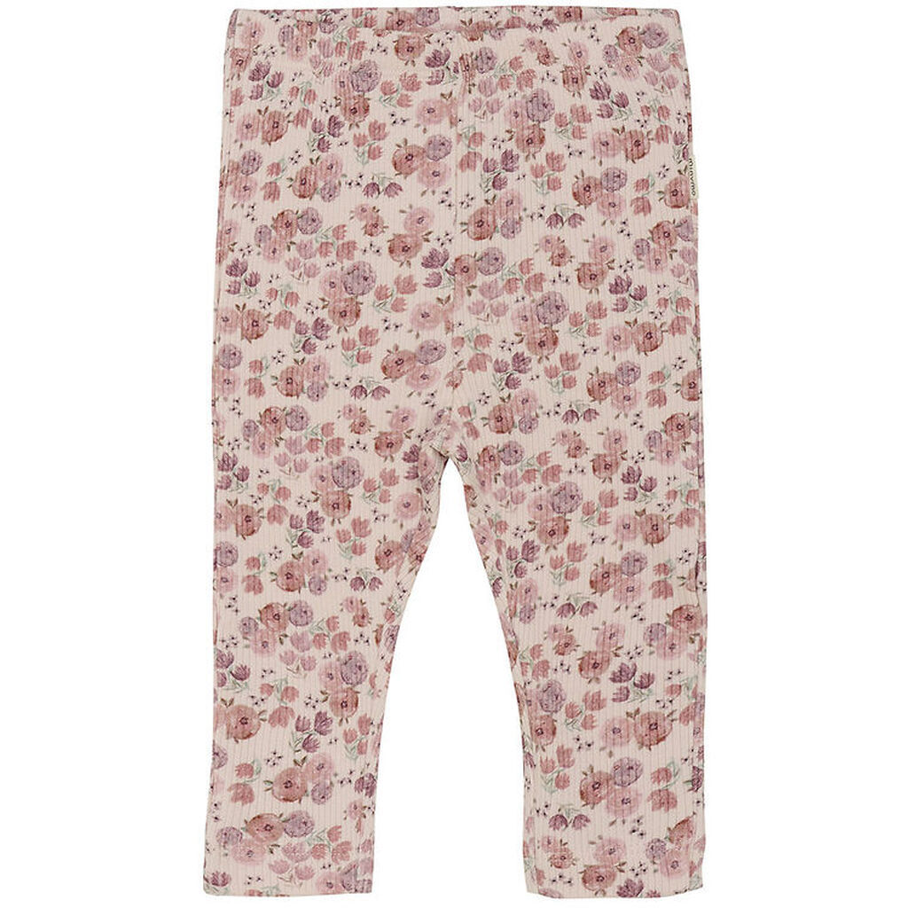 Minymo Leggings - Rib - Peach Whip