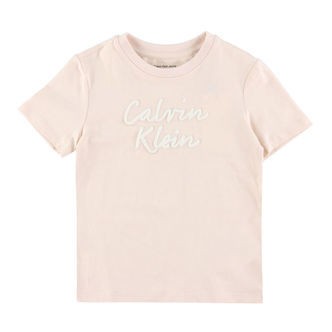 Calvin Klein T-shirt - Colour Logo - Silver Peony Pink