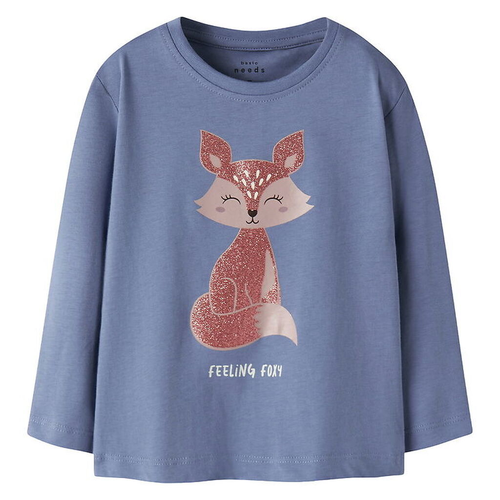 Name It Bluse - NmfVeen - Blue Ice/Foxy