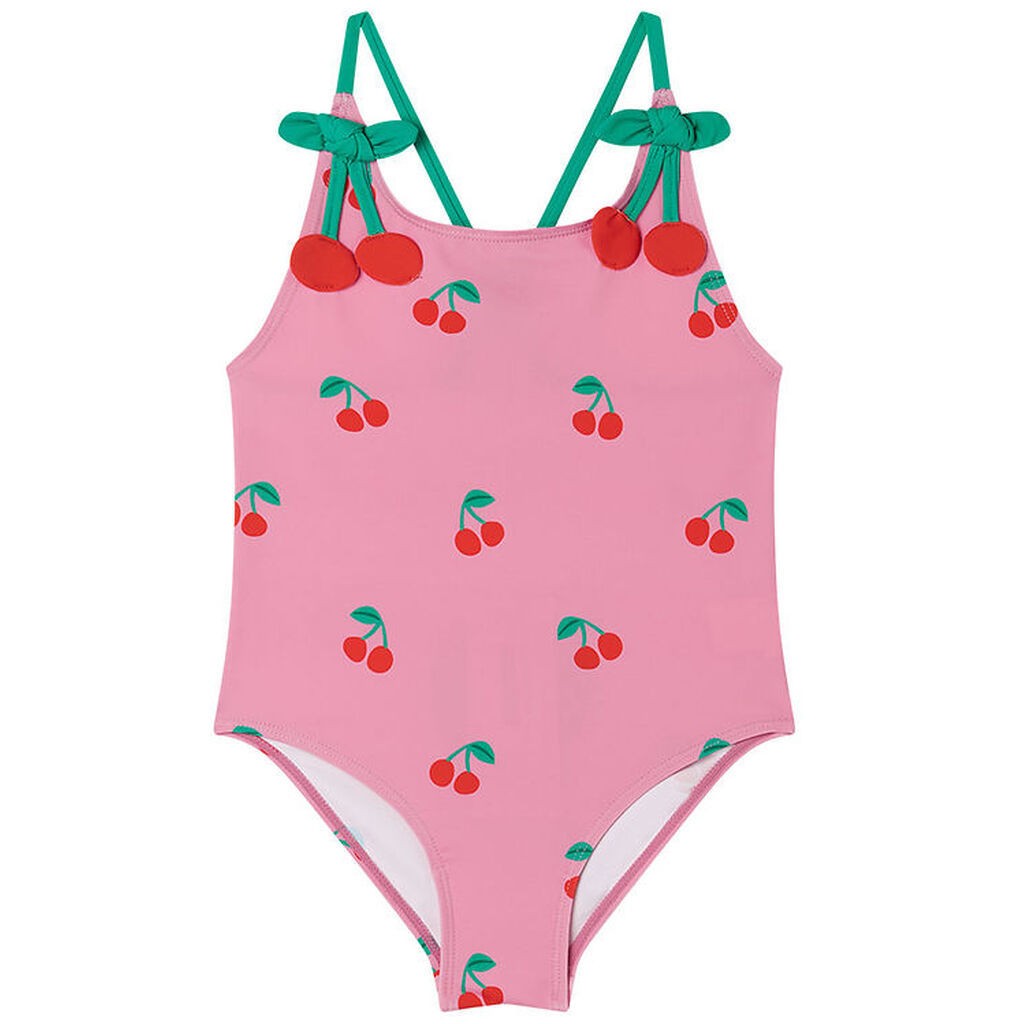 Stella McCartney Kids Badedragt - UV50+ - Rosa m. Kirsebær