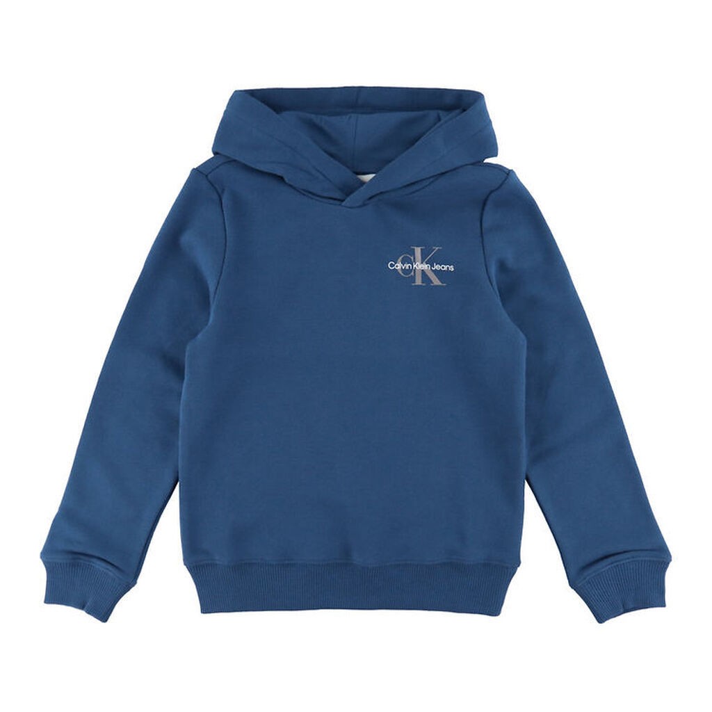 Calvin Klein Hættetrøje - Small Monogram - Blue Jean