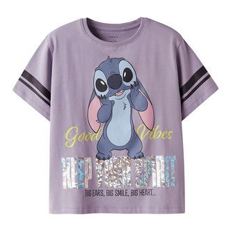 Name It T-shirt - NkfDymi - Stitch - Lavender Gray