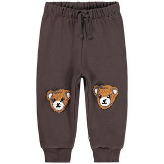 Molo Sweatpants - Simeon - Teddy Friend - Dark Cocoa