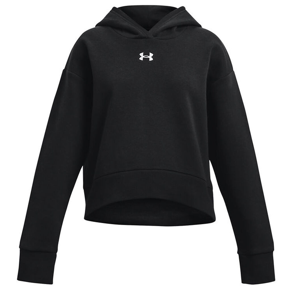 Under Armour Hættetrøje - Cropped - Rival - Sort