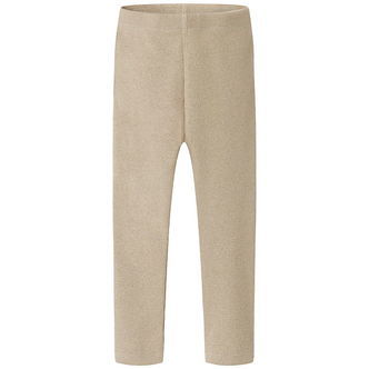 Name It Leggings - Rib - NmfSiclo - Cement m. Glimmer