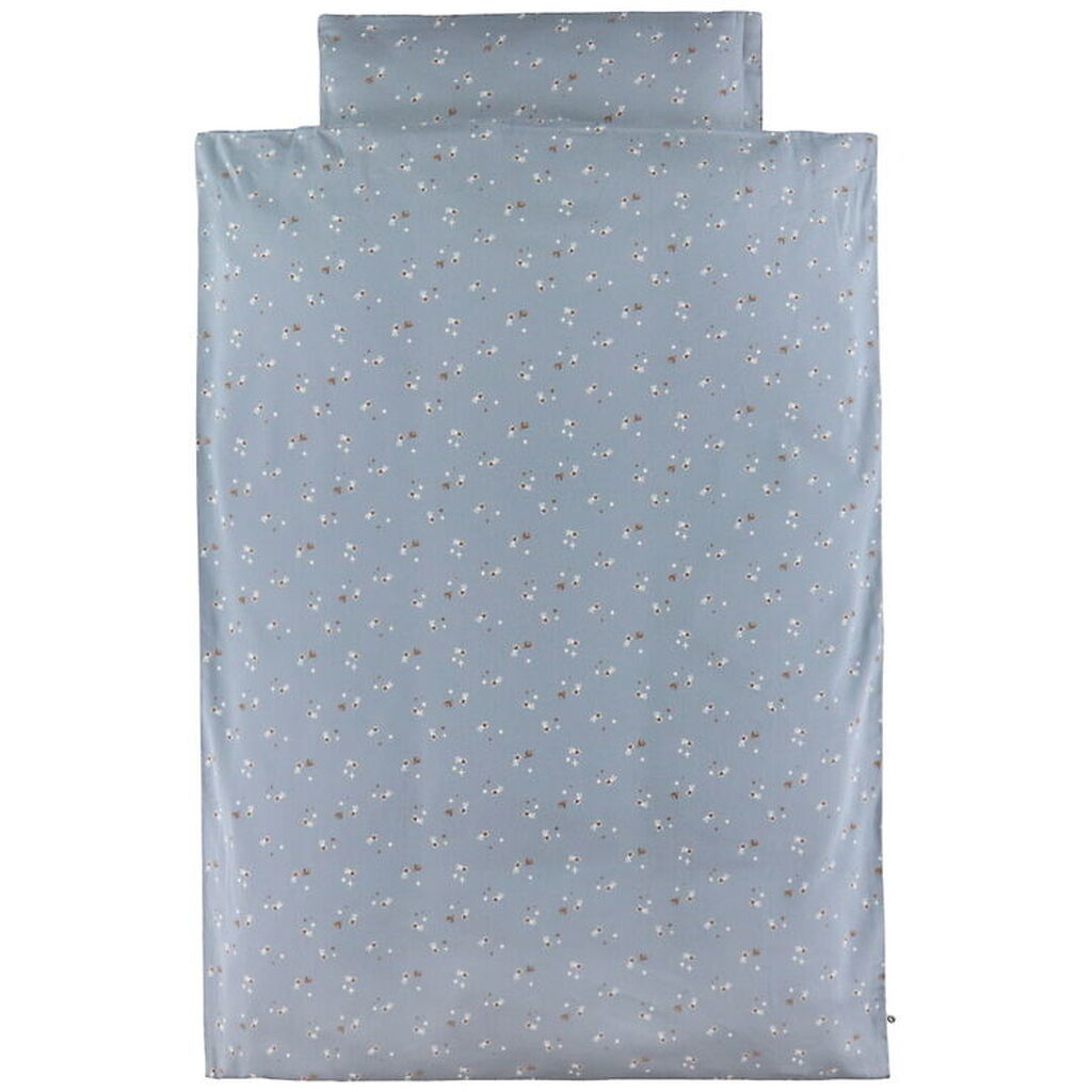 Müsli Sengetøj - Junior - Stars - Jasmin Blue/Balsam Cream/Walnu