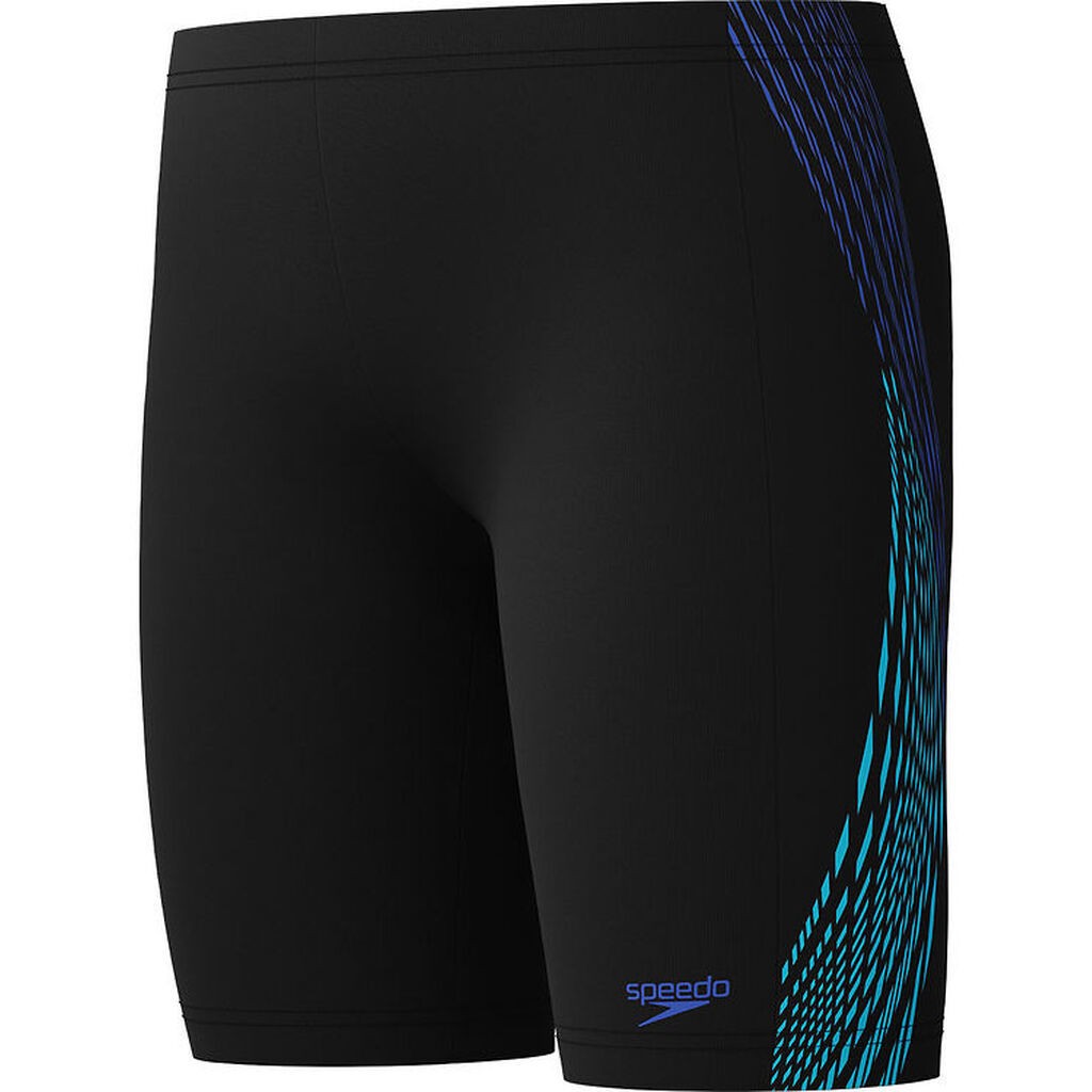 Speedo Badebukser - Plastisol Placement Jammer - Sort m. Blå
