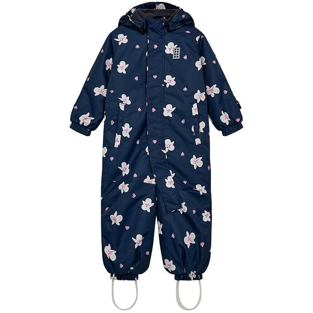LEGOÂ® Wear Flyverdragt - LWJaz 710 - Navy m. Blomster