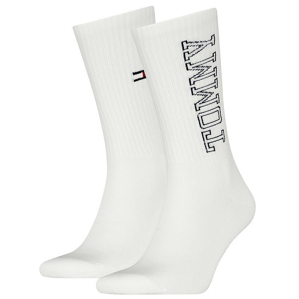 Tommy Hilfiger Strømper - 2-pak - Hvid/Navy