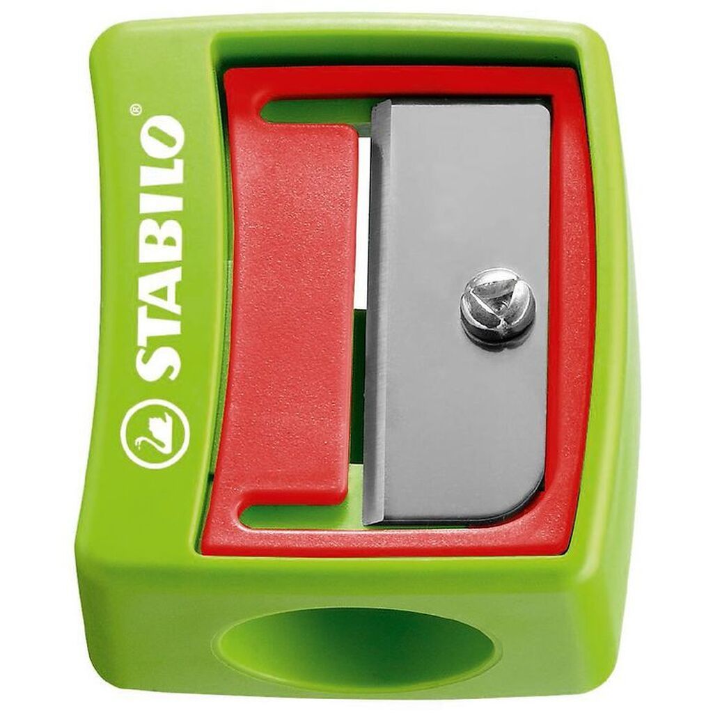 Stabilo Blyantspidser - Woody 3-i-1 - Assorteret - Grøn/Rød