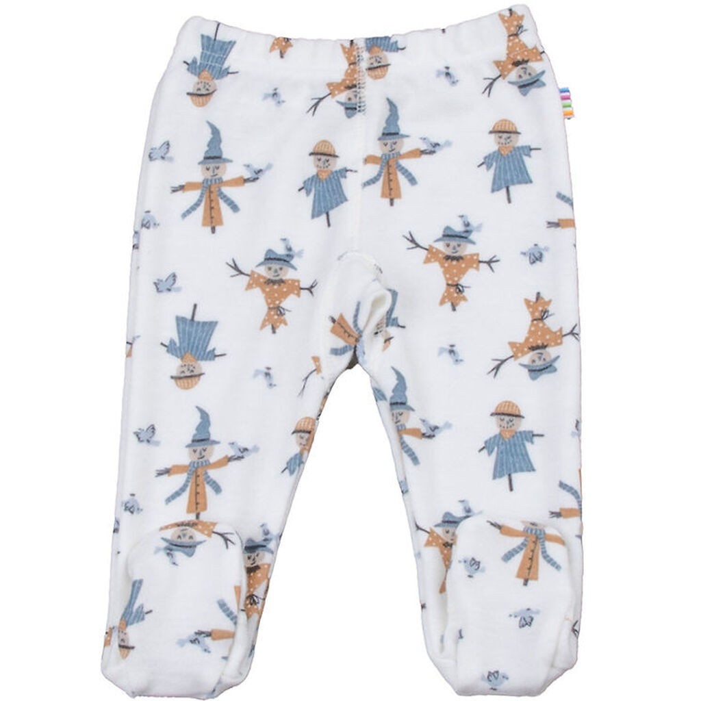 Joha Leggings m. Fødder - Uld/Bambus - Off White