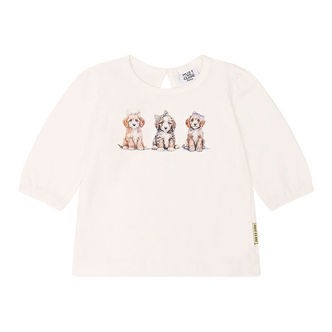 Hust and Claire Bluse - Alma - Ivory m. Hunde