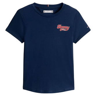 Tommy Hilfiger T-shirt - Graphic Flock - Dark Night Navy