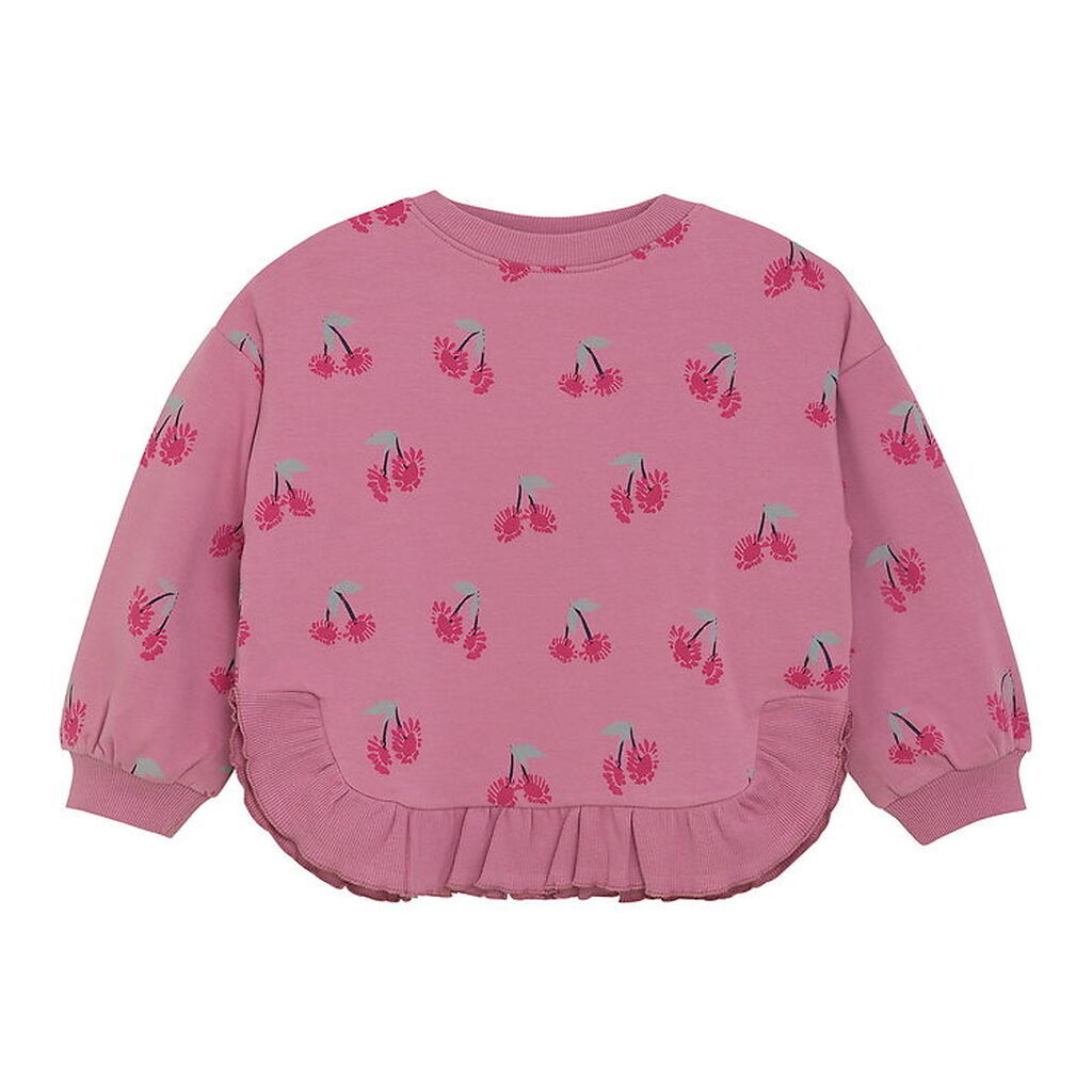 Minymo Sweatshirt - AOP - Mauve Orchid