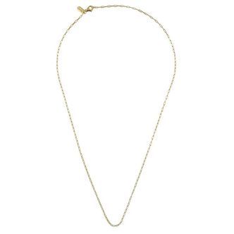 Design Letters Halskæde - Square Link - 45 cm - 18 K Guldbelagt