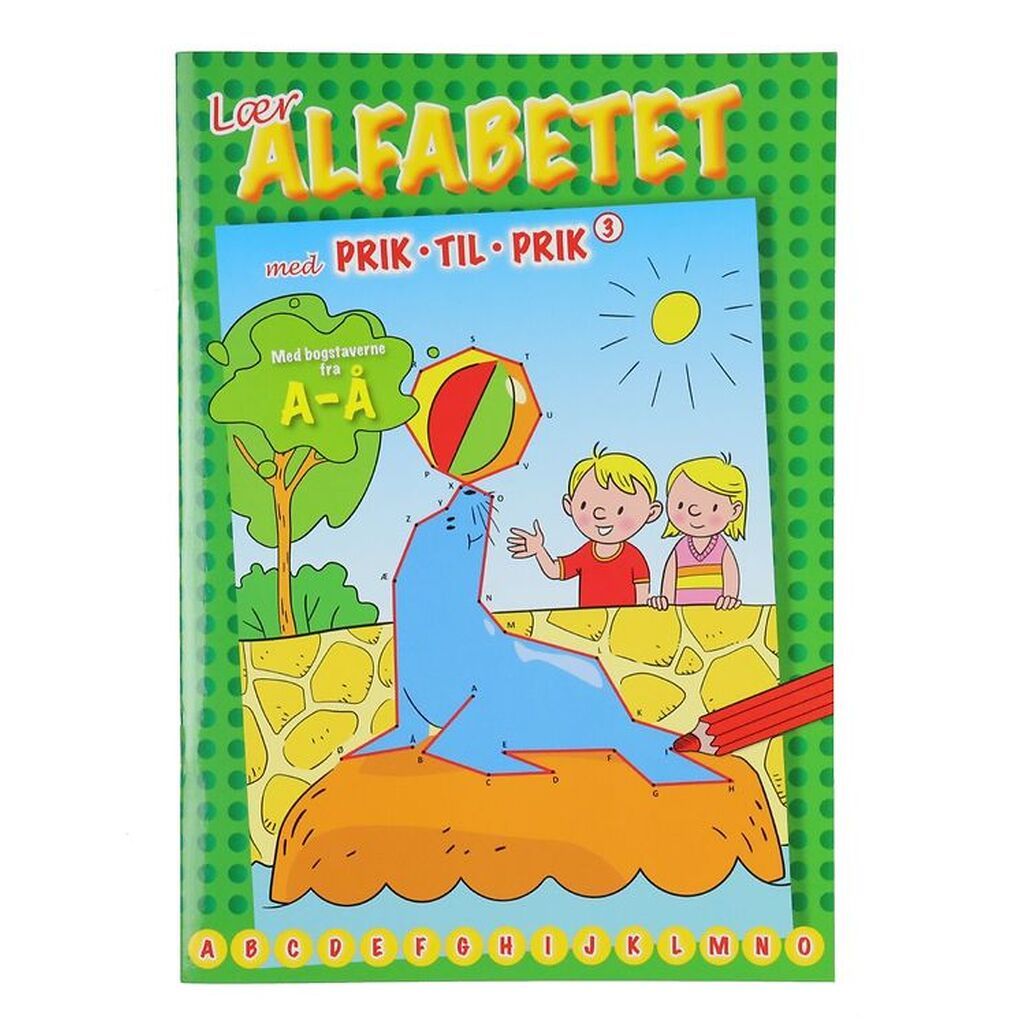 Forlaget Bolden Aktivitetsbog - Lær Alfabetet med Prik til Prik