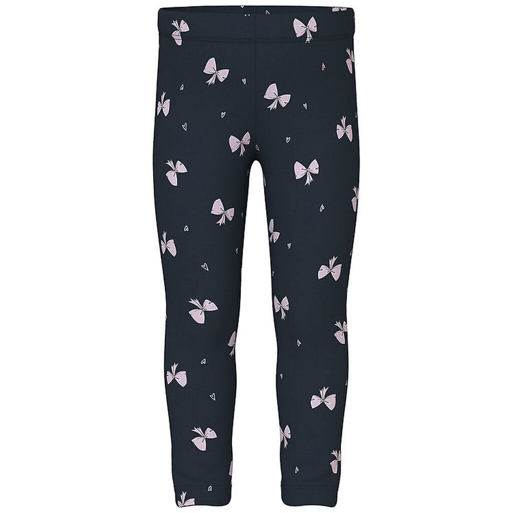 Name It Leggins - NmfDavina - Sweat - Dark Sapphire/Bows