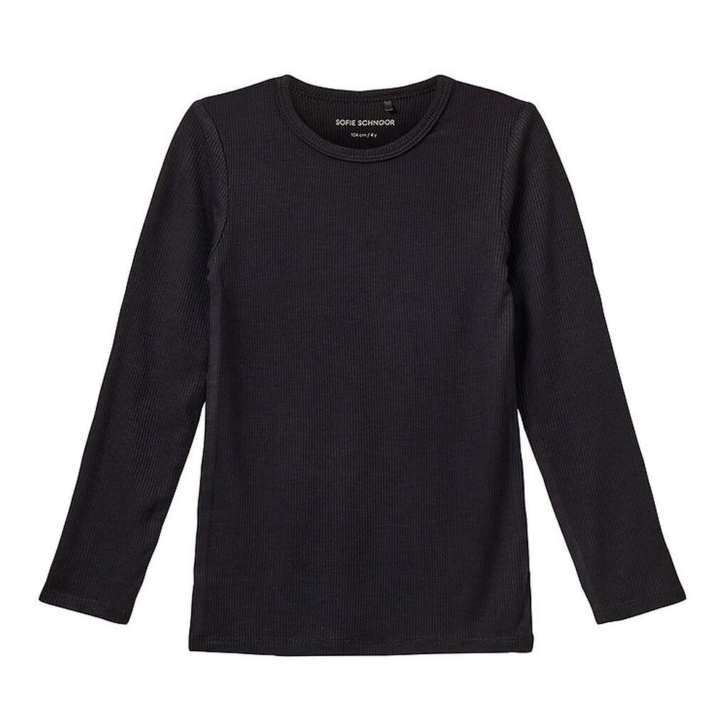 Sofie Schnoor Bluse - Rib - Petriciask - Sort
