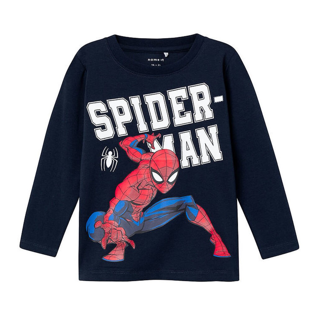 Name It Bluse - NmmNaza Spiderman - Noos - Dark Sapphire