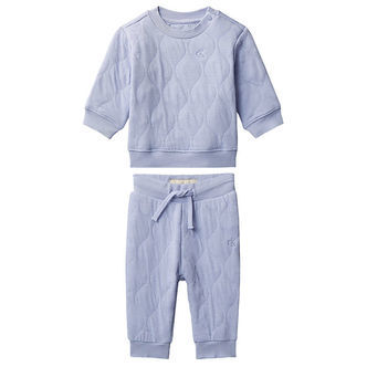 Calvin Klein Bluse/Bukser - Quilted - Dusky Cornflower Blue