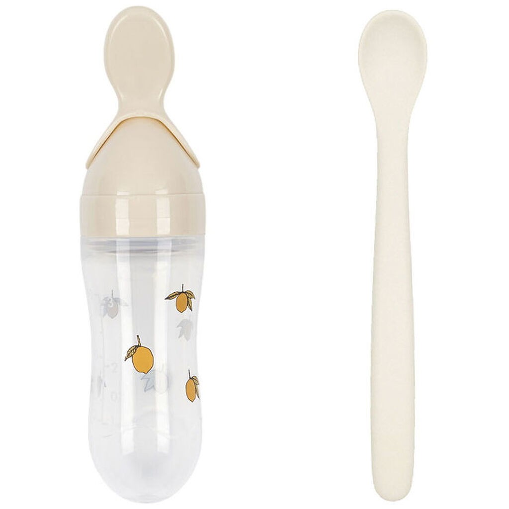 Konges Sløjd Food Feeder m. Flaske/ske - Lemon