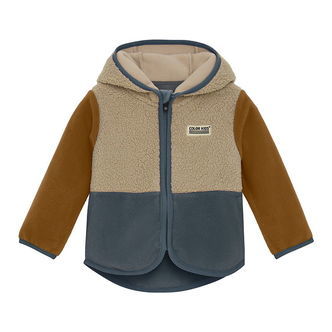 Color Kids Fleecejakke - Baby Teddy - Stormy Weather