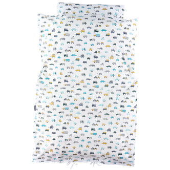 Nørgaard Madsens Sengetøj - Voksen - Hvid m. Biler