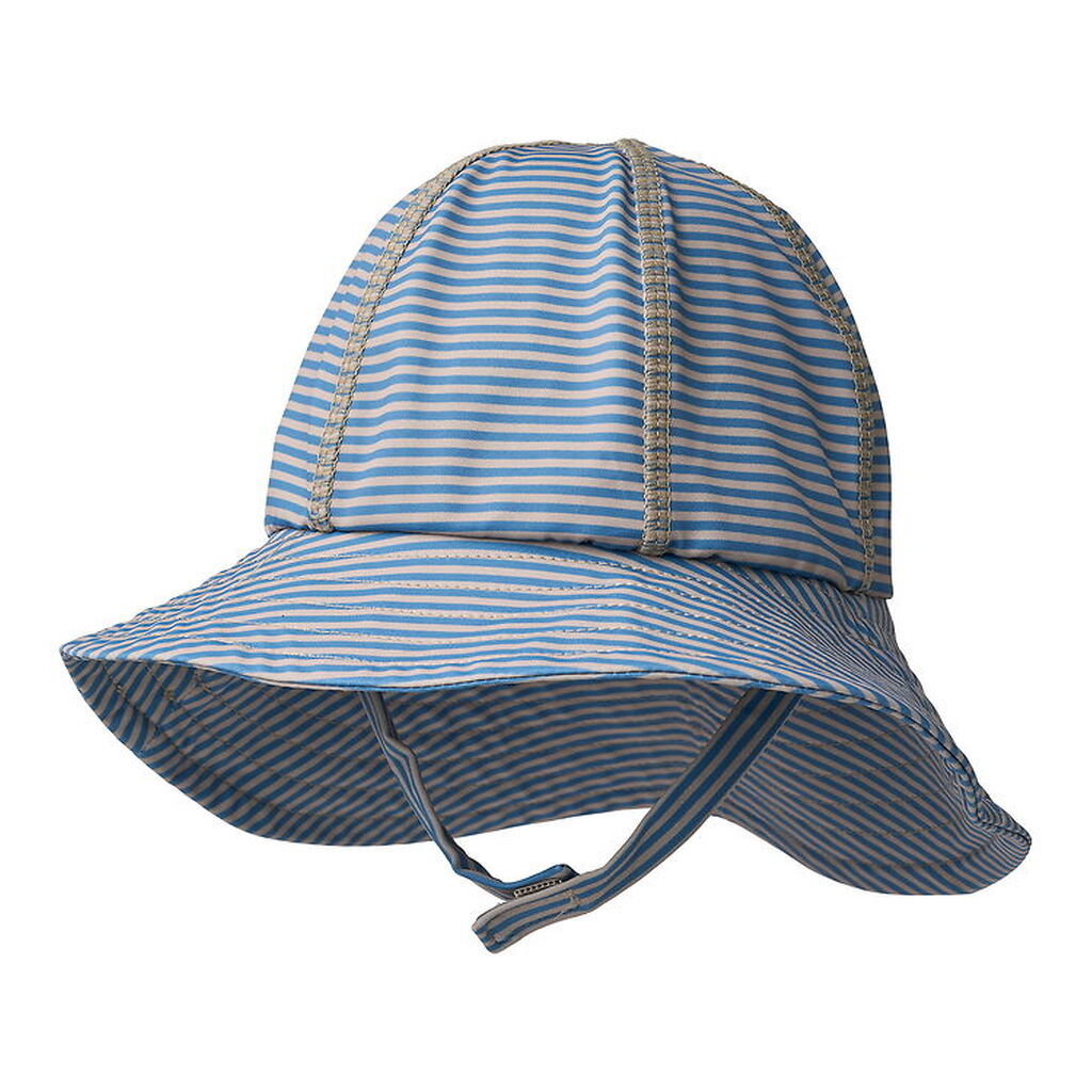 Wheat Badehat - UV40+ - Bora - Blue Swim Stripe
