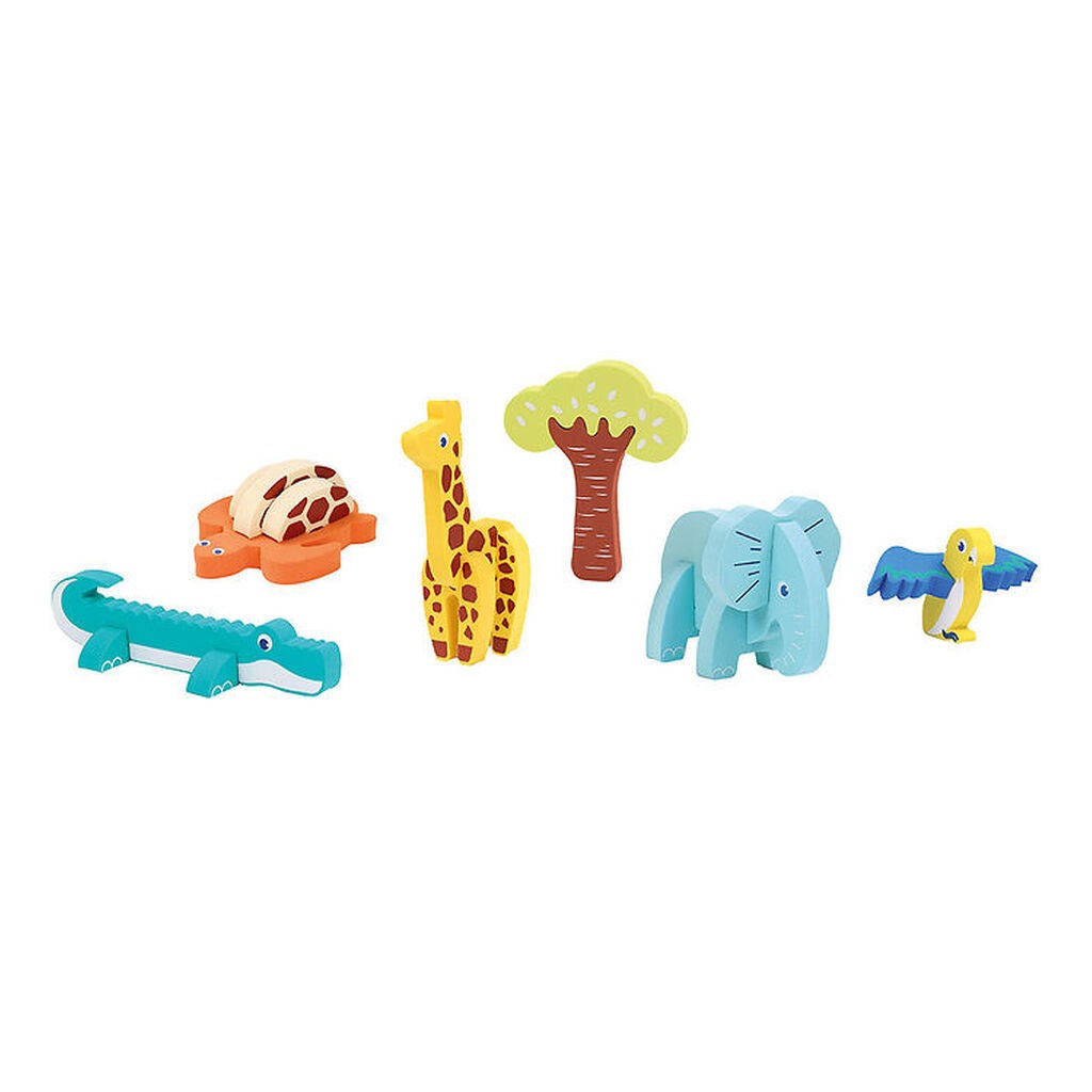 Ludi Skumpuslespil - 3D - 18 Brikker - Dyr