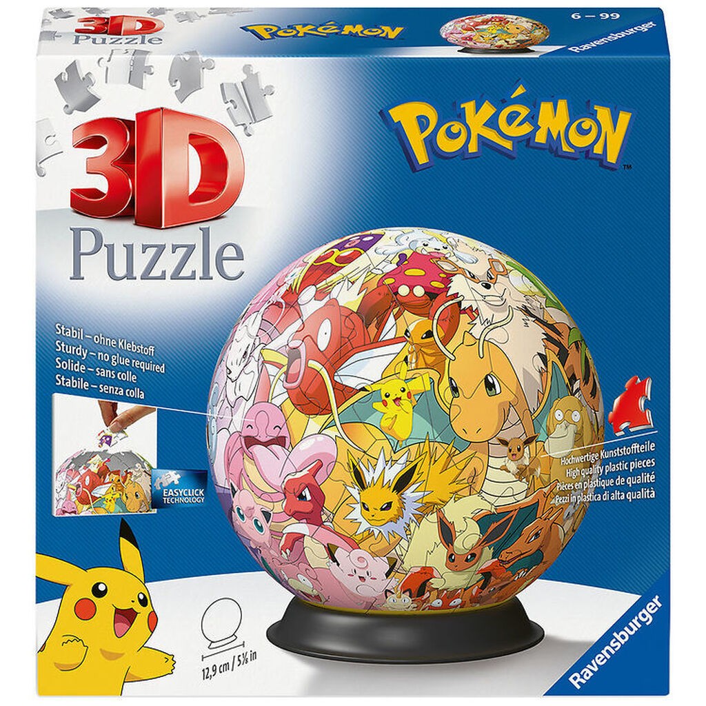Ravensburger Puslespil - 3D - 72 Brikker - Pokémon