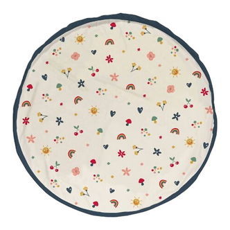 Play&Go Legetøjstæppe/Opbevaring - 140 cm - 2-i-1- Funny Days