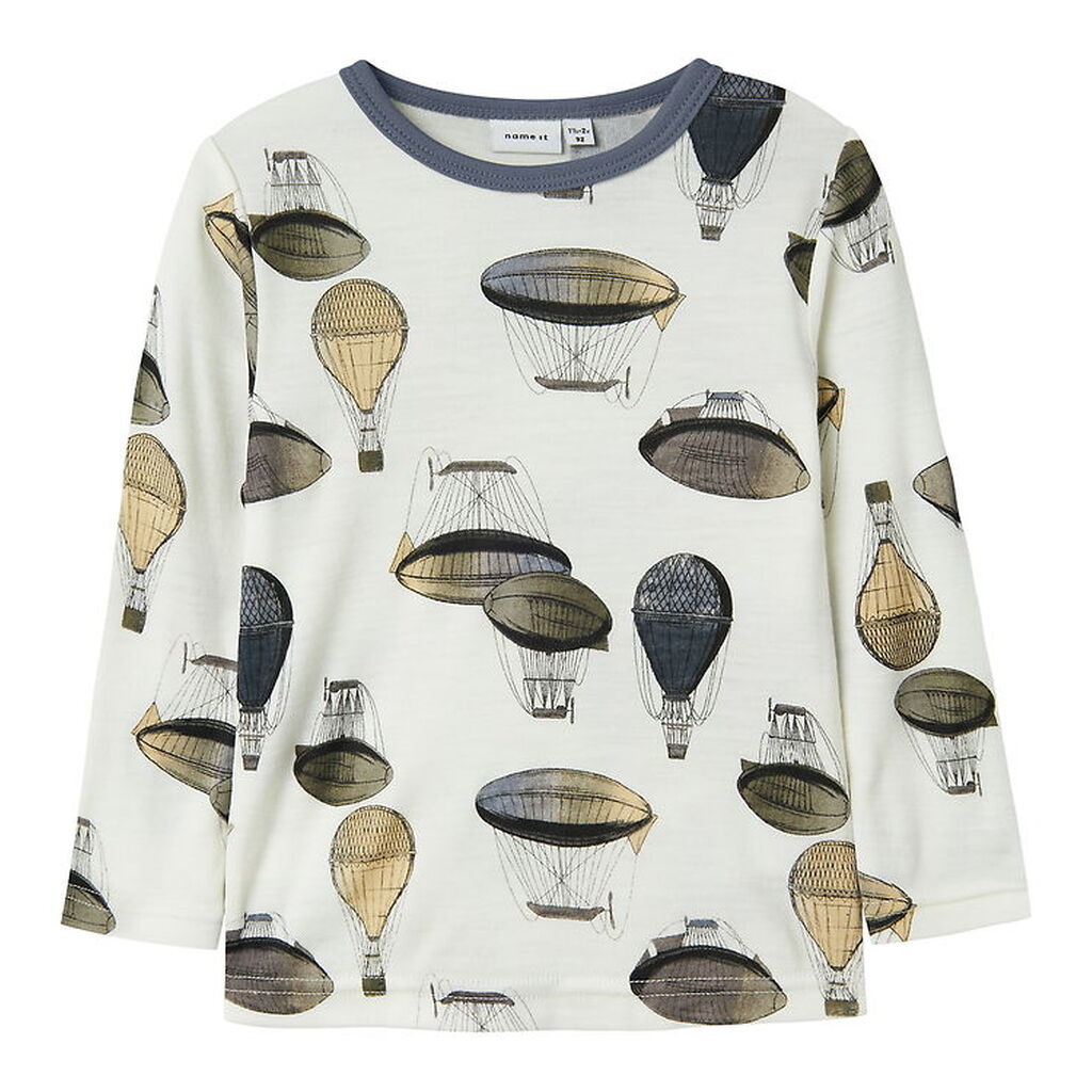 Name It Bluse - Uld - NmmWillitus - Snow White/Air Balloon