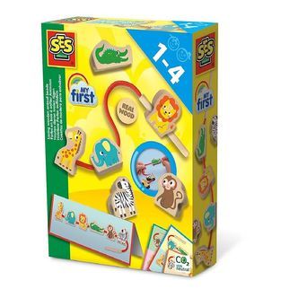 SES Creative Kreasæt - Min Første - Lær At Tråde Perler