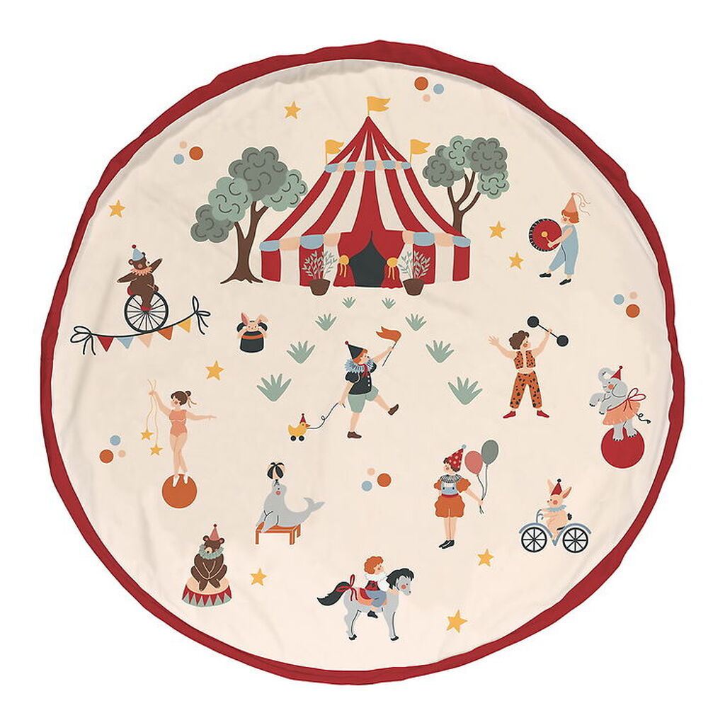 Play&Go Legetøjstæppe/Opbevaring - 140 cm - 2-i-1 - Circus