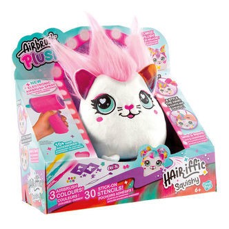 Airbrush Plush Bamse - 14 cm - Hair'iffic - Precious