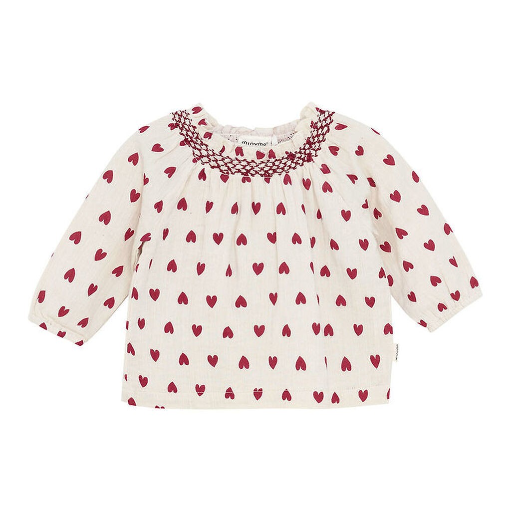 Minymo Bluse - Musselin - Eggnog