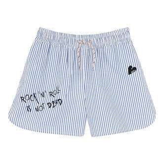 Zadig & Voltaire Shorts - Nicky - Electric Blue/Hvidstriber