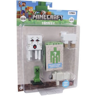 Minecraft Legetøjsfigurer - 3D Special Edition - 5-pak