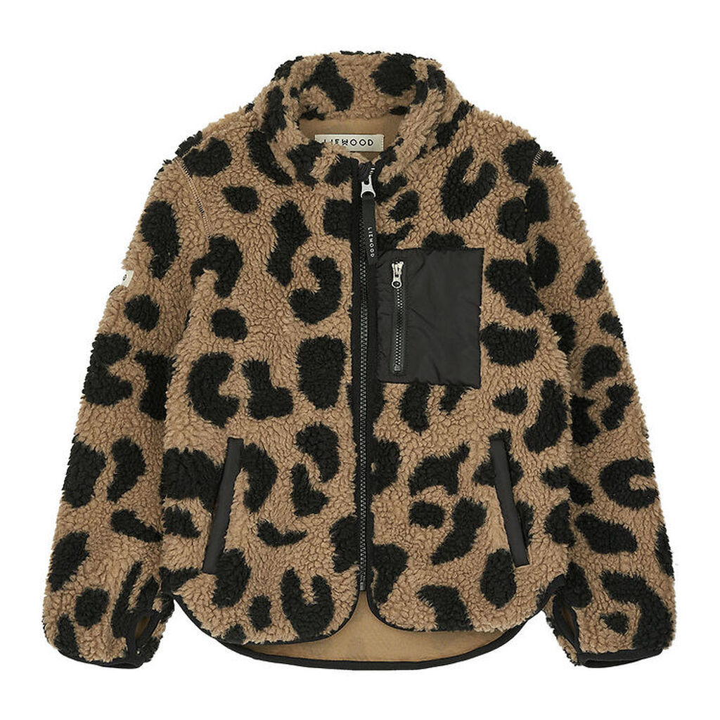 Liewood Fleecejakke - Nolan - Mega Leo/Oat Mix