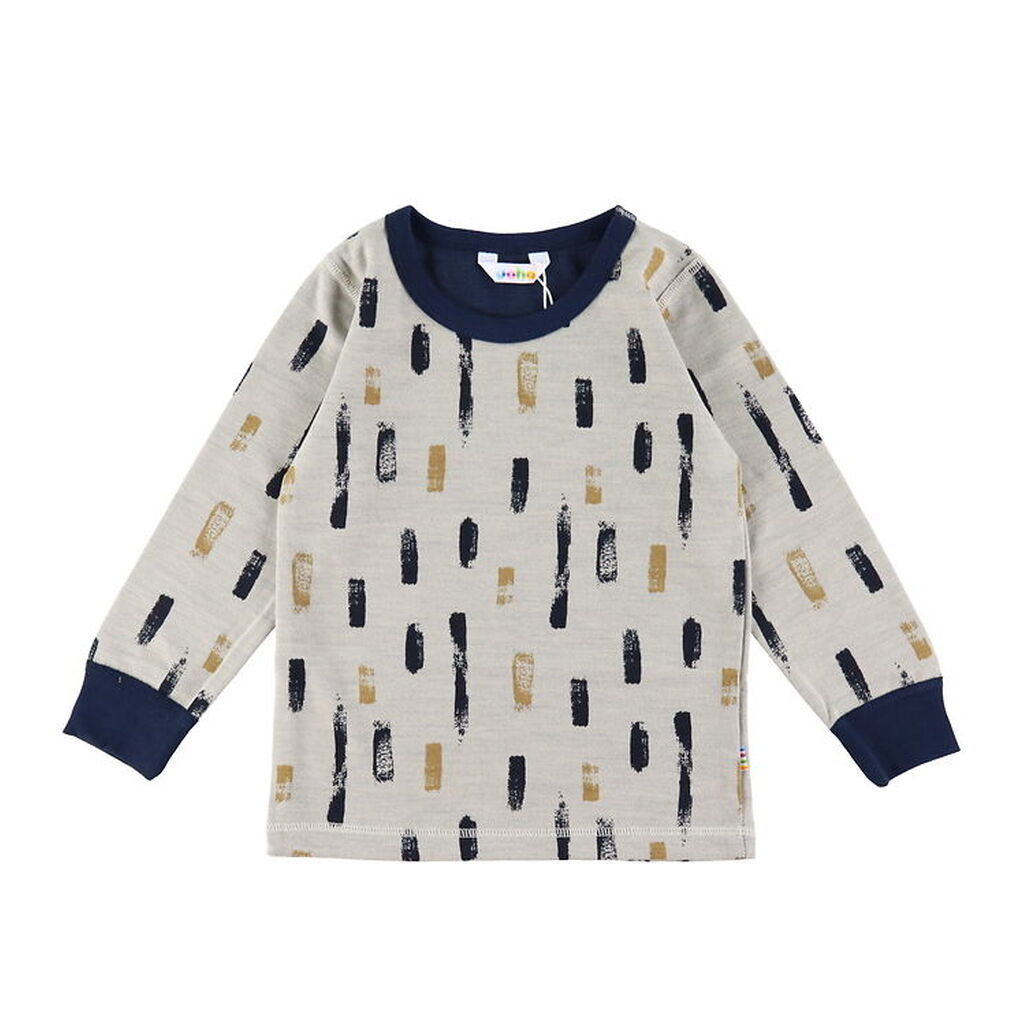 Joha Bluse - Uld/Bomuld - Beige